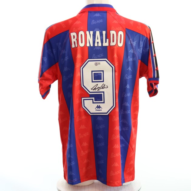 Maglia Replica Ronaldo Barcellona, 1996/97 - Autografata