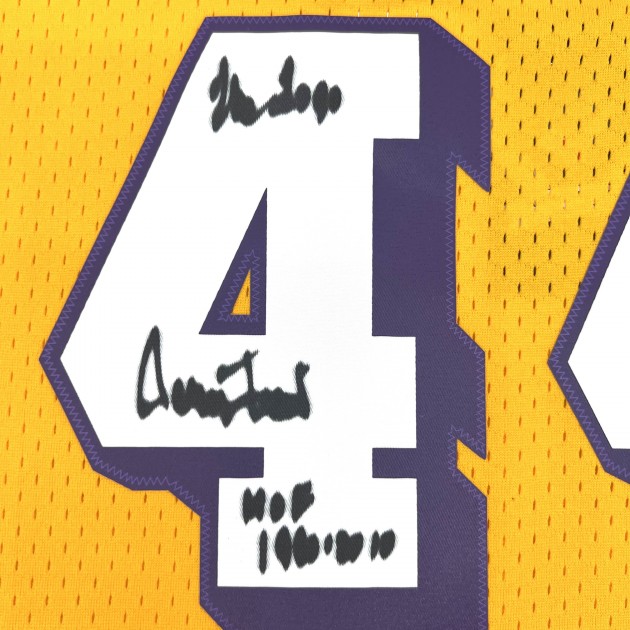 Lakers Jersey Signed by The Logo Jerry West - CharityStars