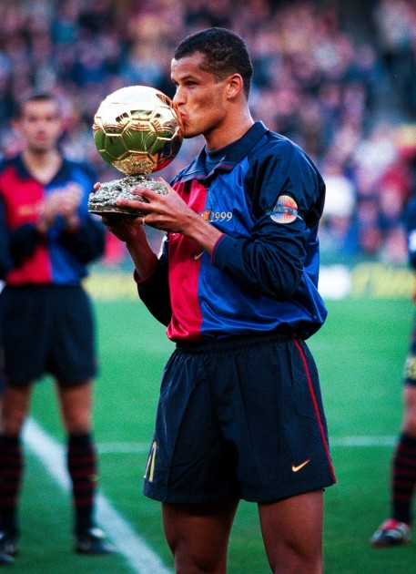 Rivaldo Official Barcelona Shirt, 1999/00 - CharityStars