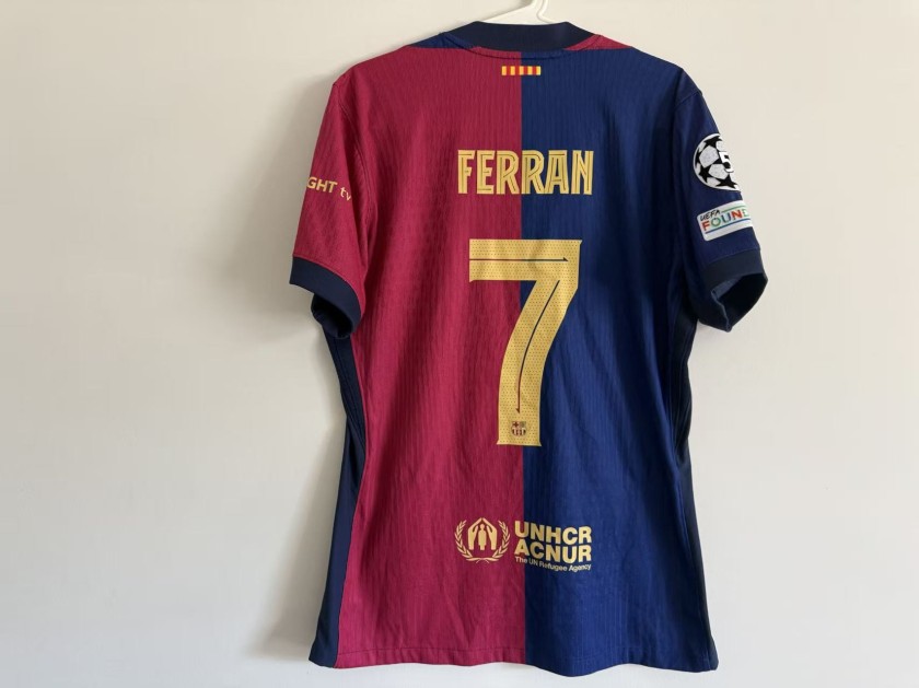 Ferran Torres' FC Barcelona 2023/24 Laliga Match-Issued Shirt