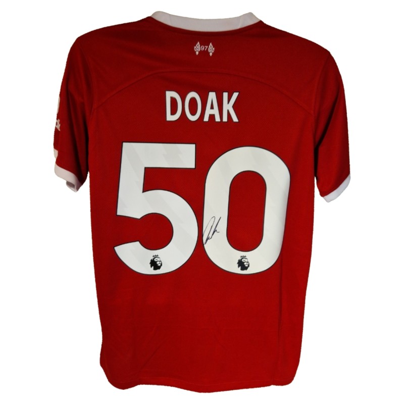 Ben Doak Signed Liverpool 2023-24 Official Home Football Shirt