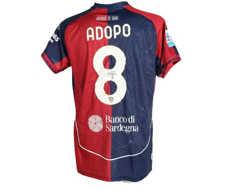 Maglia Adopo Unwashed Cagliari vs Lazio, 2026 - Autografata