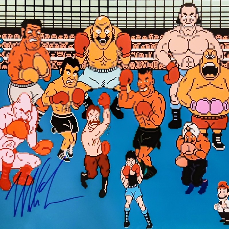 Mike Tyson Signed 'Punch-Out' Photograph