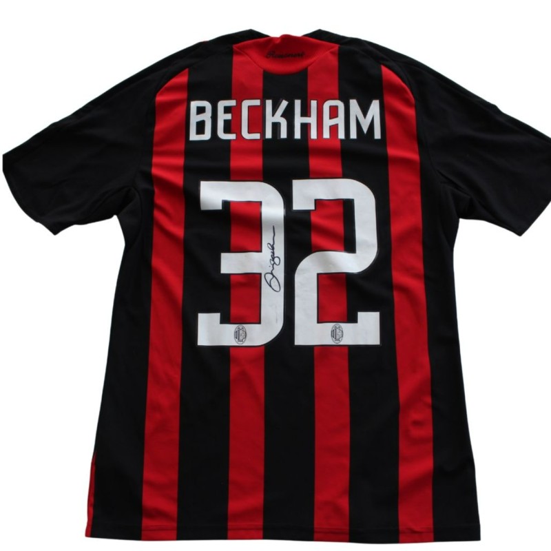 Beckham's Milan Signed Store shirt, 2008/09