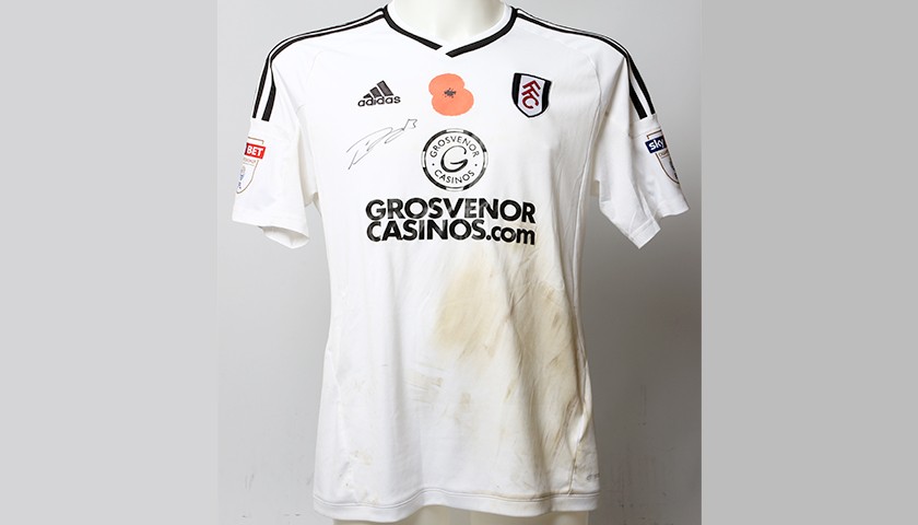Poppy Shirt Signed by Fulham FC's Tim Ream