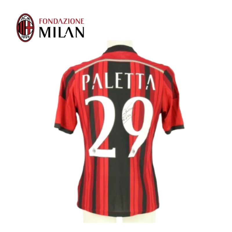 Paletta Official AC Milan Signed Shirt, 2014/15 