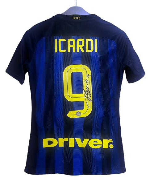 Mauro Icardi's FC Inter Serie A 2016-17 Signed Match Worn Shirt, vs Bologna