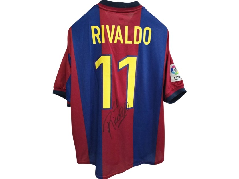 Rivaldo's Barcelona Signed Official Shirt, 1998/99