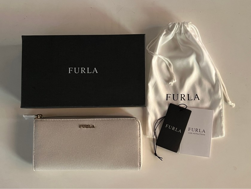 Furla Babylon XL Zip Around L Wallet in Opale Leather- Brand New with Tags