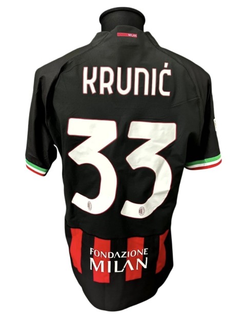 Maglia Indossata Krunic Milan vs Chelsea, UCL 2022 - Special Patch Momento Market