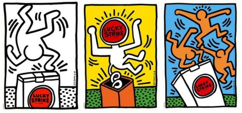 "Lucky Strike" Complete Poster Set by Keith Haring