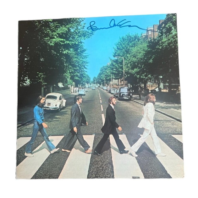 LP in vinile firmato da Paul McCartney dei Beatles "Abbey Road