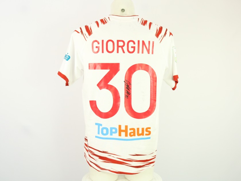 Giorgini's unwashed Signed Shirt, Pisa vs Sudtirol 2024 