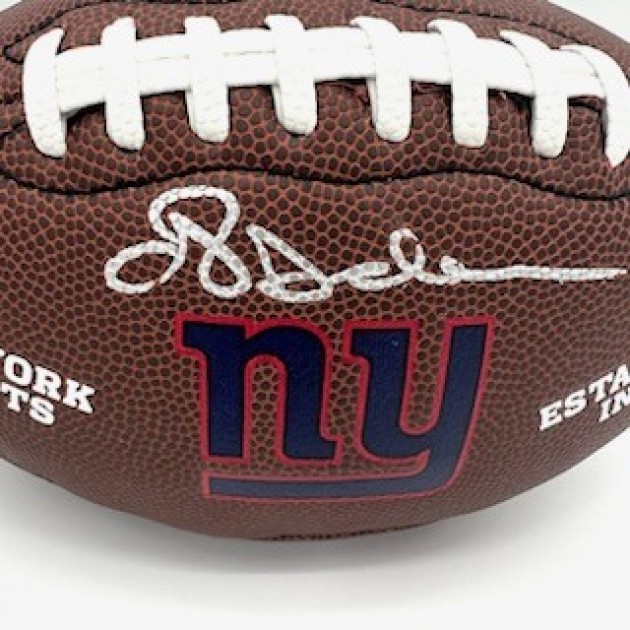 Ottis Anderson Signed Wilson New York Giants Brown Logo Football