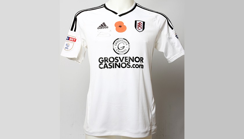Poppy Shirt Signed by Fulham FC's Ryan Sessegnon