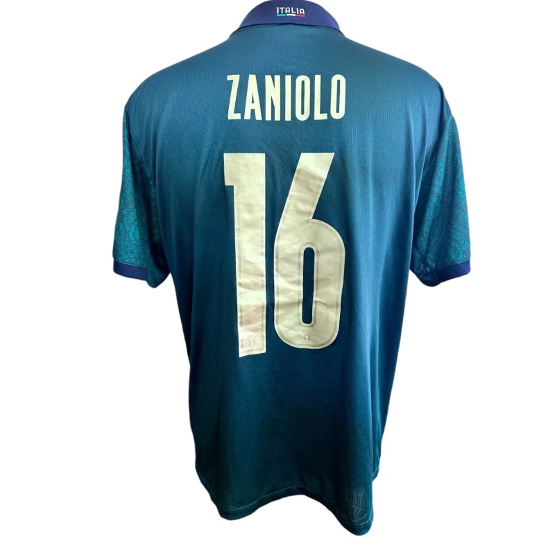 Zaniolo's Match-Issued Shirt, Italy vs Greece 2019 - UEFA Euro Qualifiers