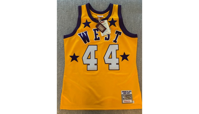 Lakers Jersey Signed by "The Logo" Jerry West 