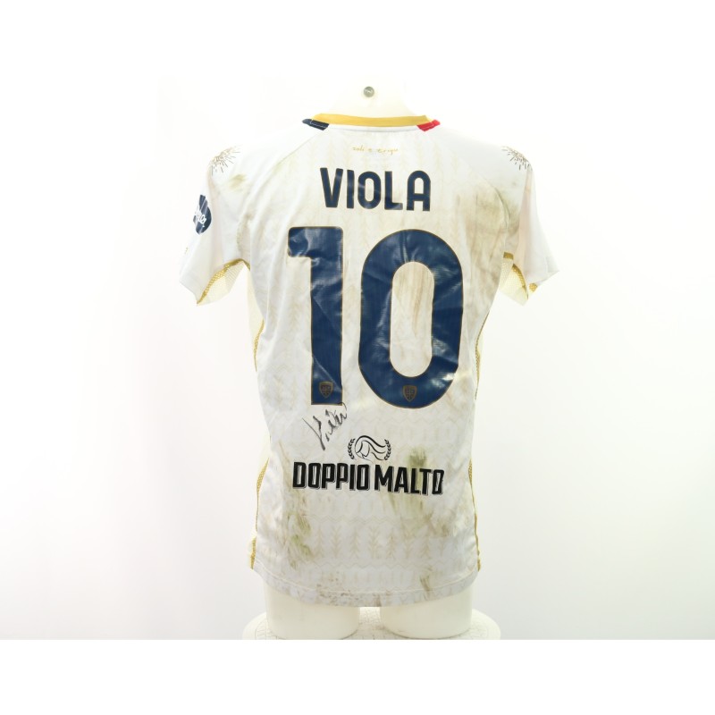 Viola's Fiorentina vs Cagliari Signed Unwashed Shirt, 2024