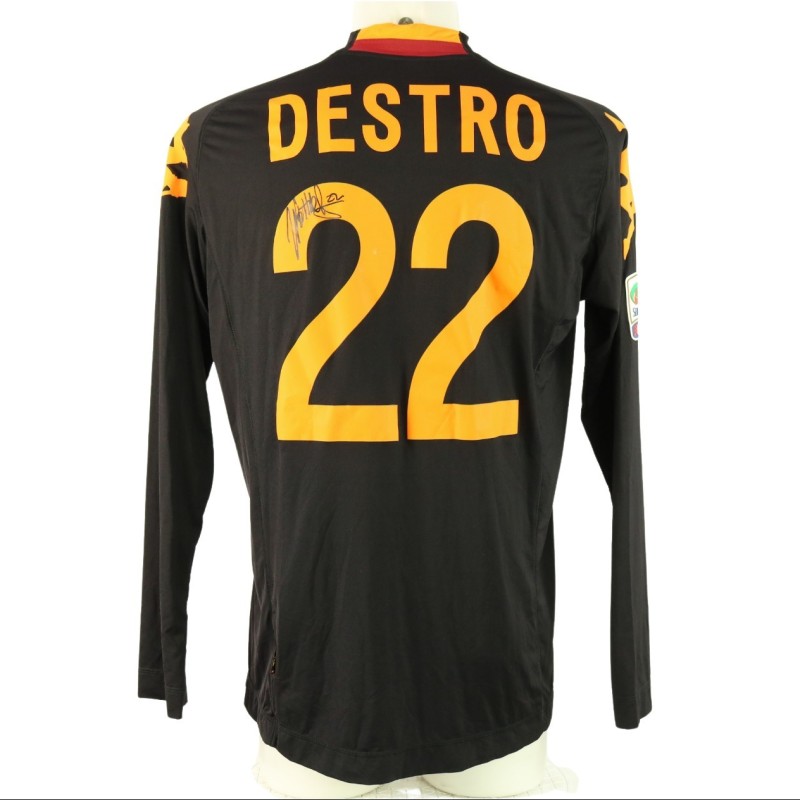 Destro's Roma Signed Match-Issued Shirt, 2012/13
