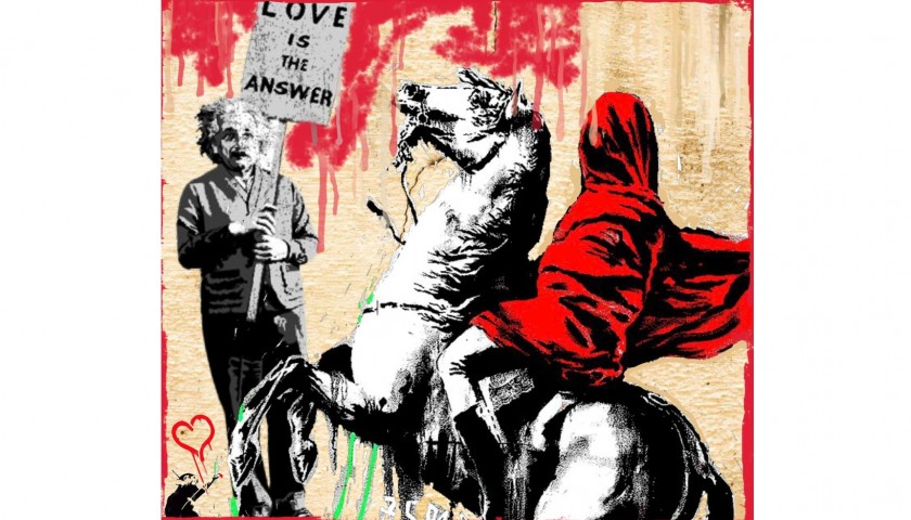 "Love is Banksy" by Mr Ogart