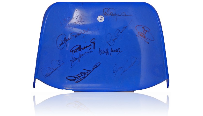 Seat From Tottenham Hotspur's White Hart Lane Stadium Hand Signed by 12 