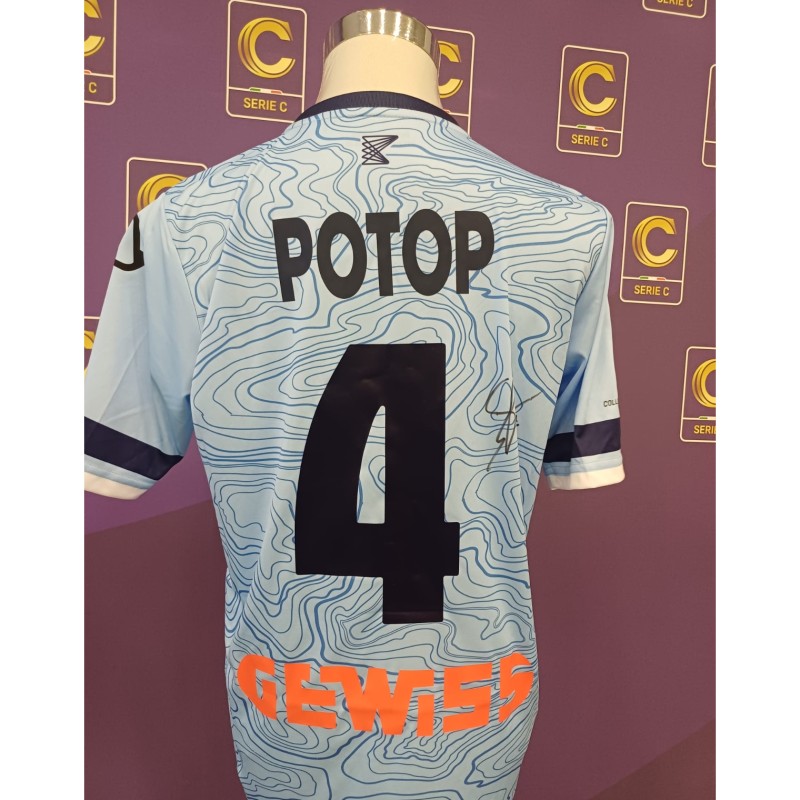 Potop's Albinoleffe Signed Issued Shirt, 2025/26