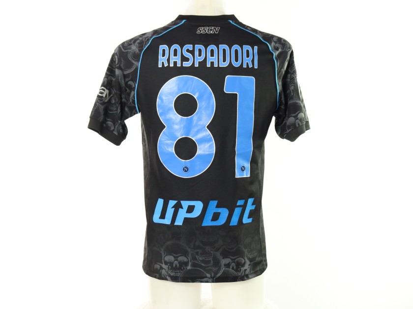 Raspadori's Napoli Match-Worn Shirt, Serie A 2023/24 - Halloween Edition