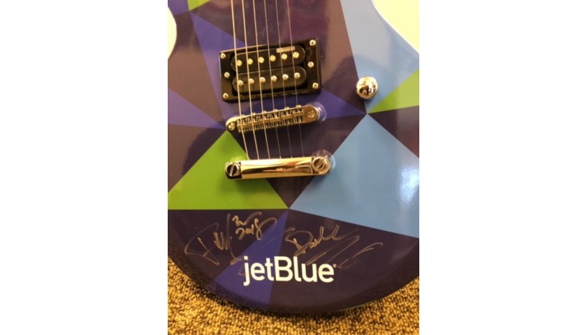 Pitbull Signed JetBlue Electric Guitar