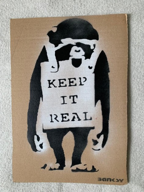 Banksy "Keep It Real" Dismaland Souvenir (Attributed)