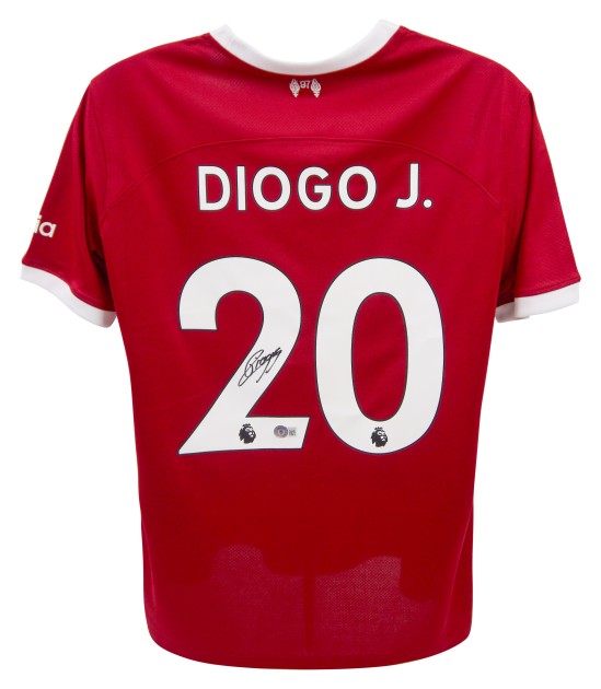 Replica della maglia firmata da Diogo Jota per il Liverpool FC