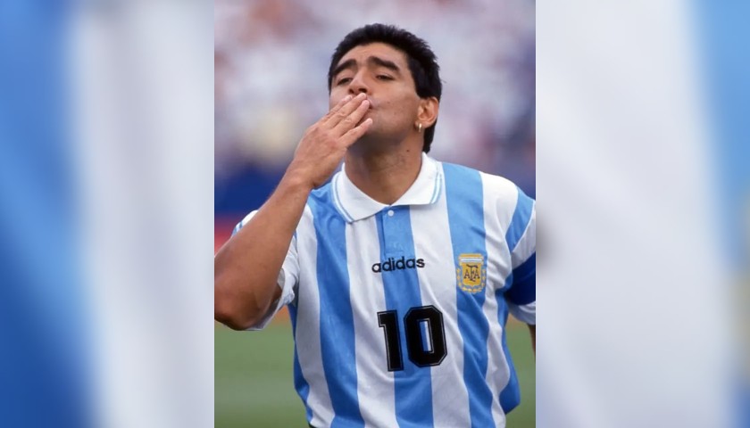 Maradona's Argentina Signed Match Shirt, 1994