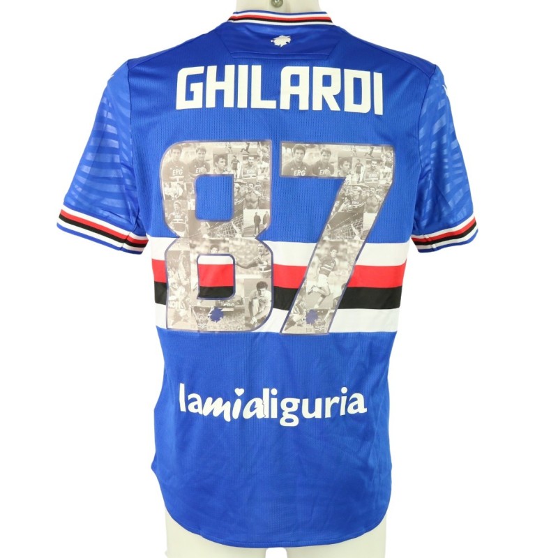 Maglia Ghilardi unwashed Sampdoria vs Parma 2024 - Speciale Vialli