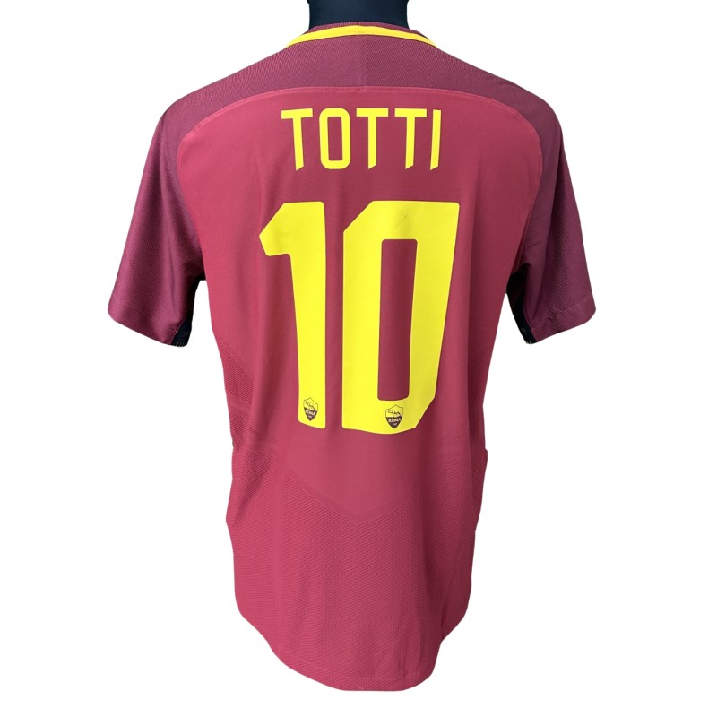 Totti Official Roma Shirt, 2016/17 - "Last Match" Patch