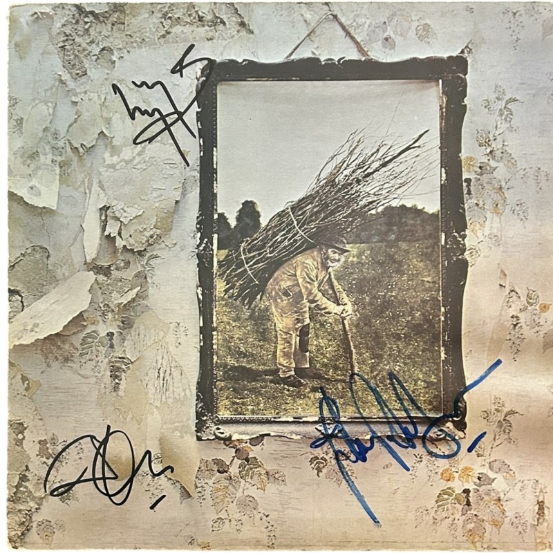 Led Zeppelin IV LP in vinile firmato