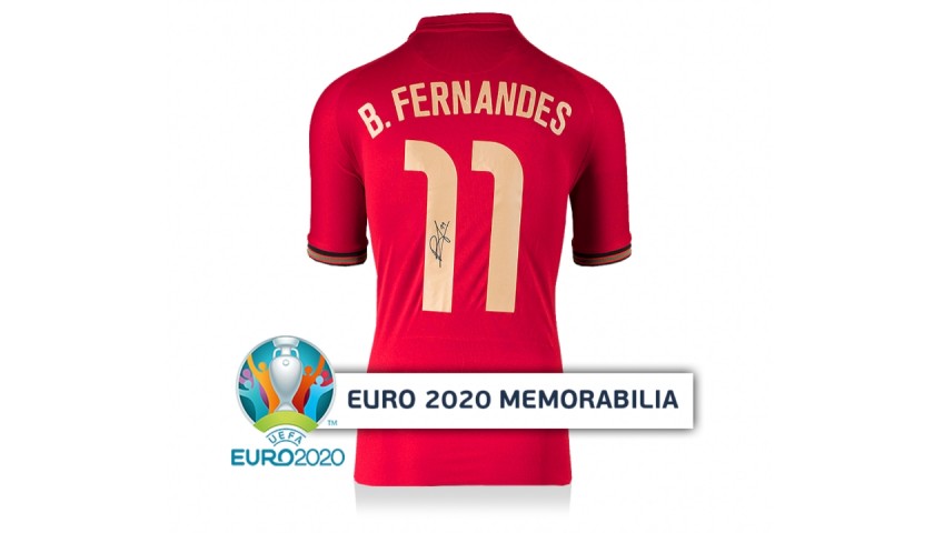 Fernandes' Portugal Signed Shirt - Official UEFA EURO 2020