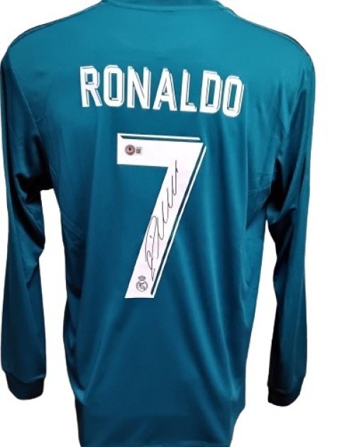 Cristiano Ronaldo Real Madrid Replica Signed Shirt, 2017/18 