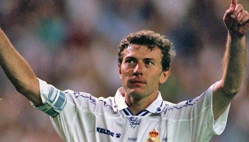 Maglia Emilio Butragueño Real Madrid, 2022/23 - Autografata