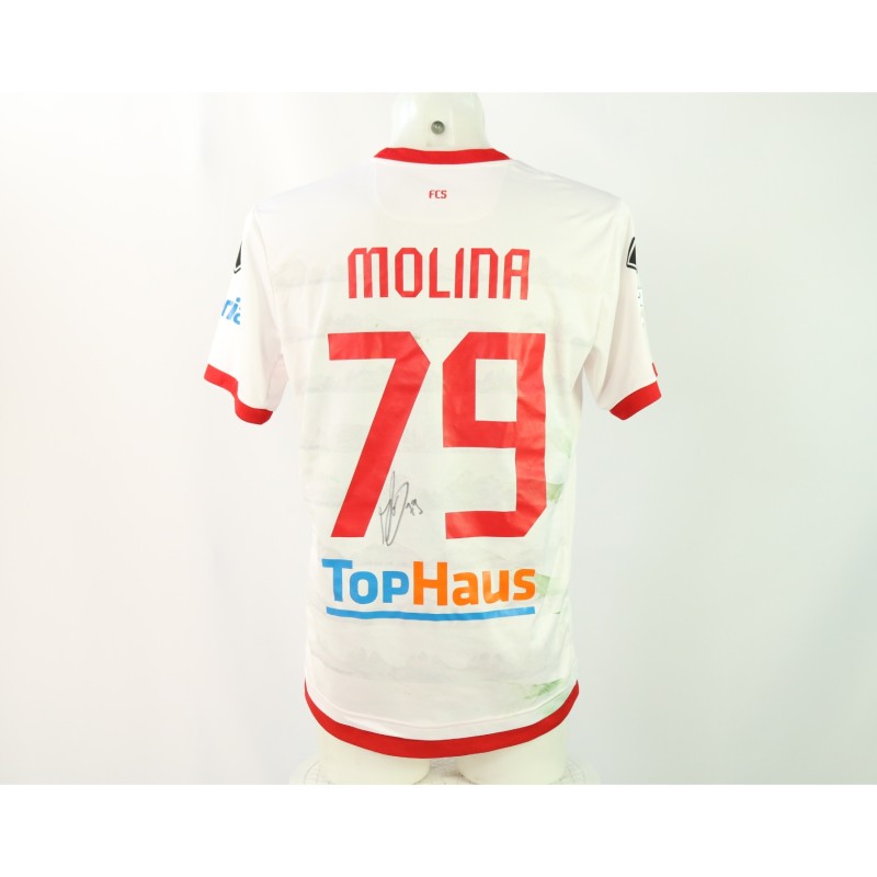 Molina's Signed Unwashed Shirt, Sudtirol vs Cremonese 2024