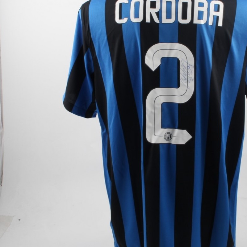 Ivan Cordoba Inter official shirt, season 2015/16 - signed