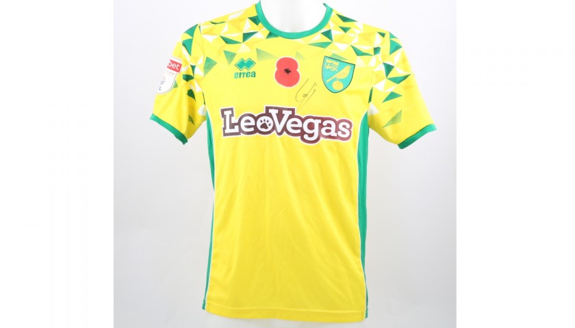 Trybull's Worn and Signed Norwich City Poppy Shirt