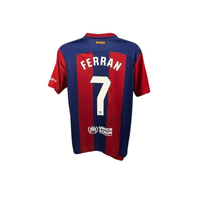 Maglia Replica firmata di Ferran Torres FC Barcelona 2023/24