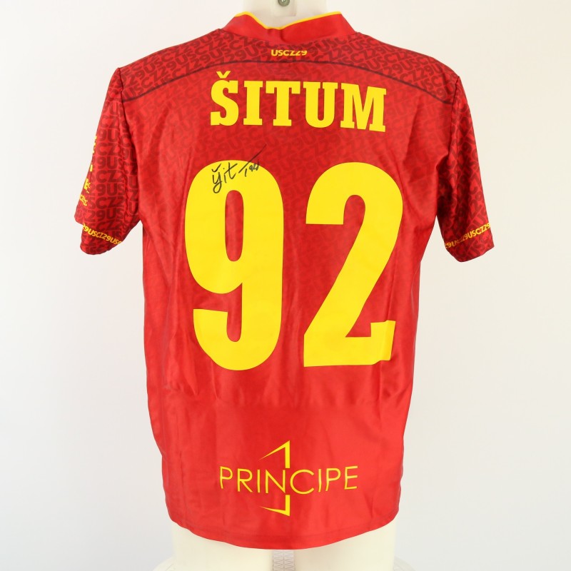 Situm's Unwashed Signed Shirt, Catanzaro vs Bari 2024