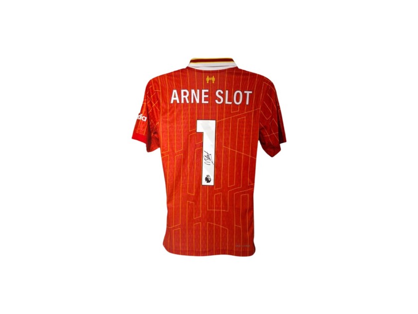 Arne Slot's Liverpool 2024/25 Signed Replica Player Version Shirt