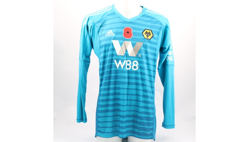 Norris' Wolves FC Issued and Signed Poppy Shirt