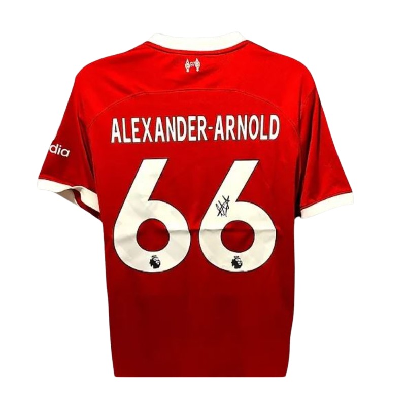 Maglia ufficiale Liverpool firmata da Trent Alexander-Arnold, 2023/24