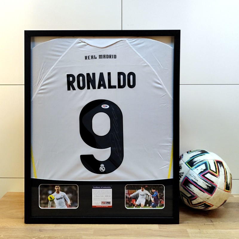 Cristiano Ronaldo's Real Madrid 2009/10 Signed and Framed Shirt