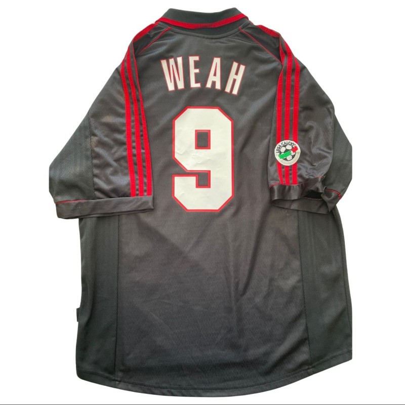 Weah's Match-Issued Shirt, Perugia vs Milan 1999