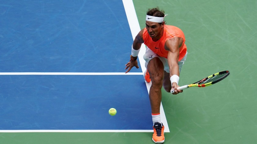 Wilson US Open Tennis Ball Signed by Rafa Nadal