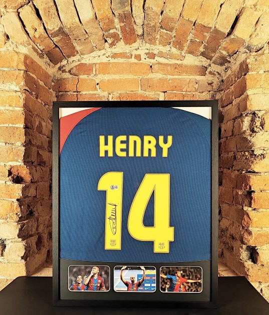 Henry's Barcelona Signed And Framed Shirt