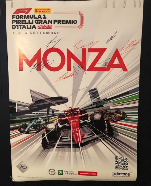 Formula 1 Italian Grand Prix 2023 Poster - Signed By The Drivers ...